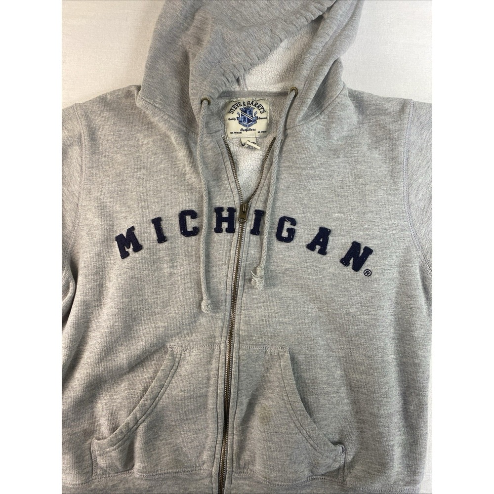 Steve And Barry's Michigan Full‎ Zip Hoodie Mens Size XL